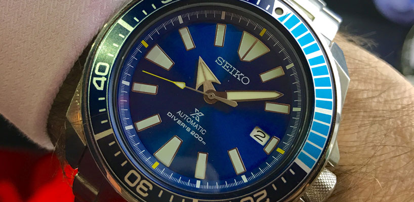 Seiko Blue Lagoon Samurai SRPB09K1 Watch Review